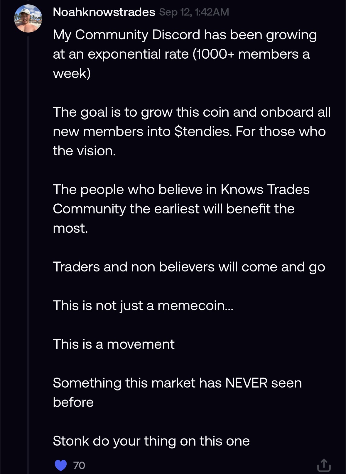 Tendies developer community growth update