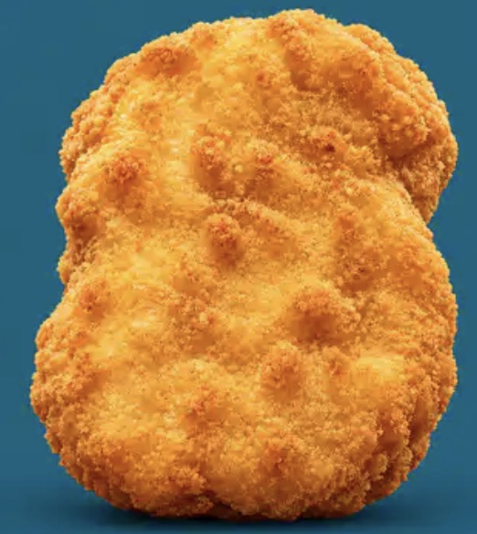 Golden chicken tendie mascot